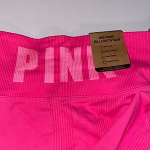 EUC Pink High Waist Tights - L